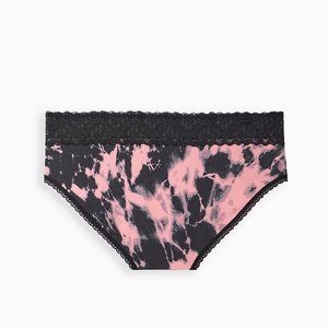NWT TORRID   WIDE LACE TRIM HIPSTER TIE DYE PANTY